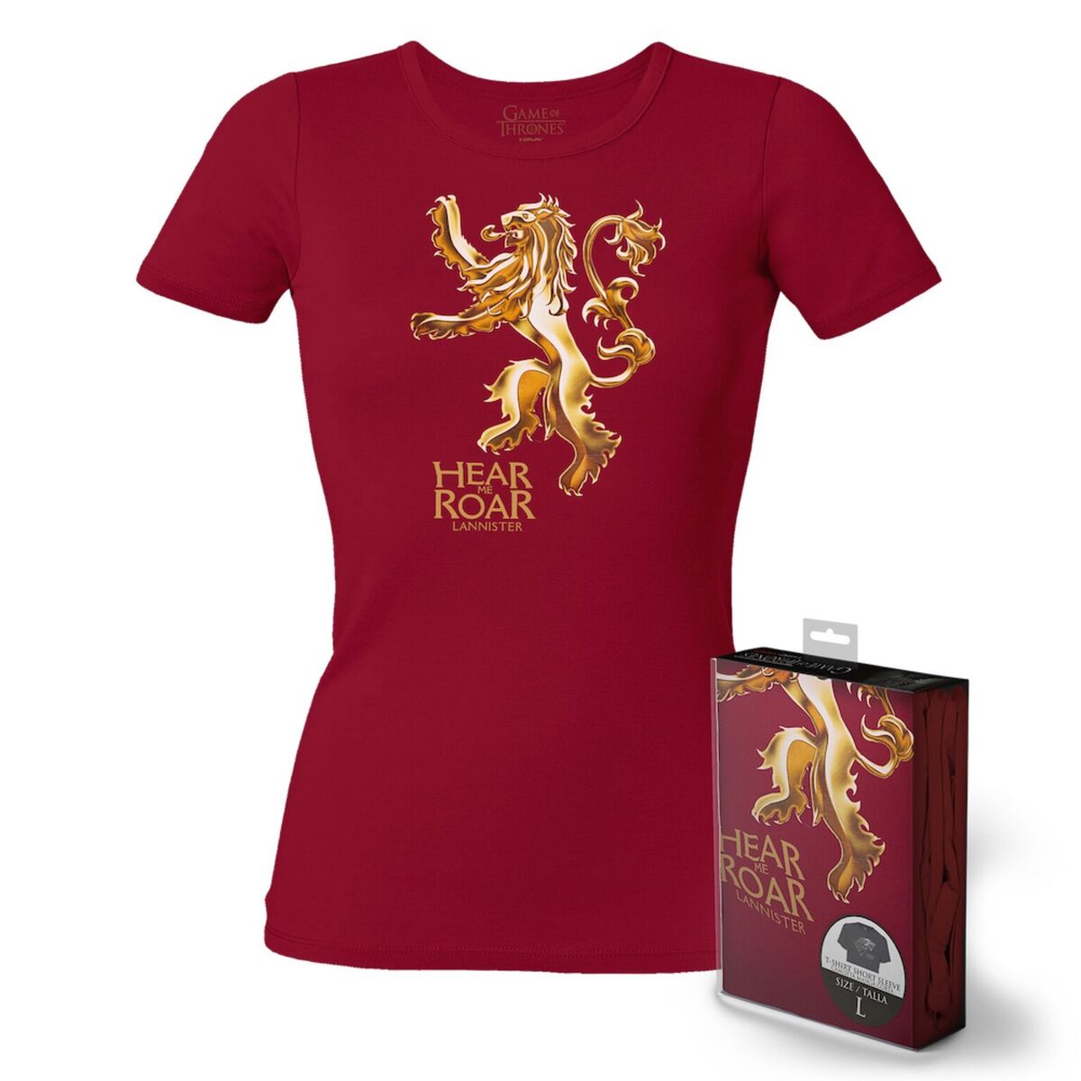 Game Of Thrones T-Shirt Femme Logo Metallique Lannister