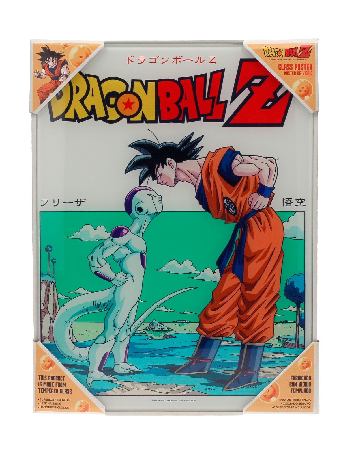 DBZ Poster En Verre Freezer & Goku 30X40Cm