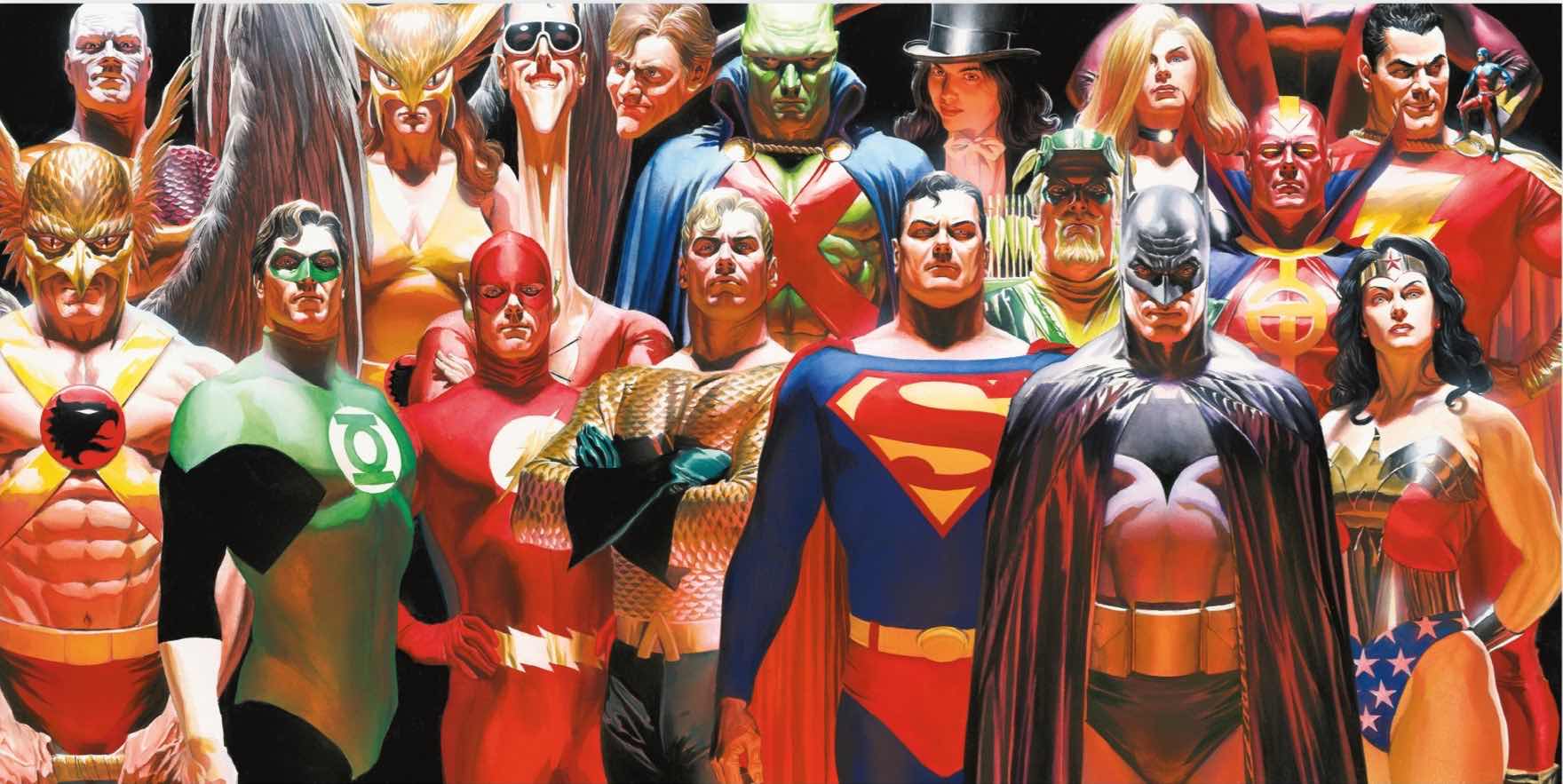 DC Universe Poster En Verre Alex Ross Justice League 60X30