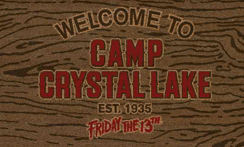 Friday The 13Th Paillasson Welcome To Camp Crystal Lake