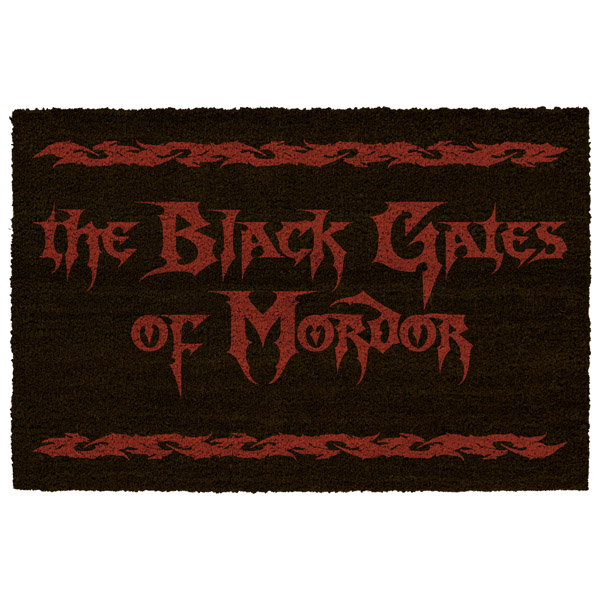 LOTR Le Seigneur Des Anneaux  Paillasson Black Gates Of Mordor 60X40cm