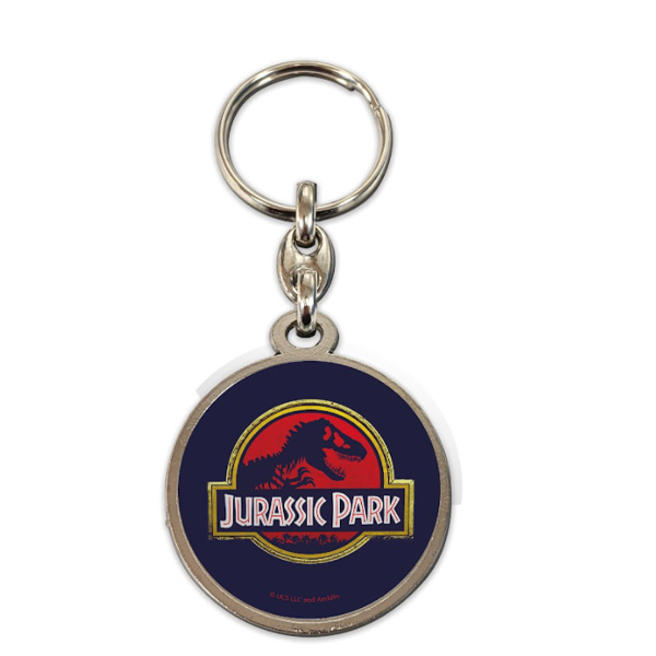 Jurassic Park Porte Cle Metal Movie Logo 