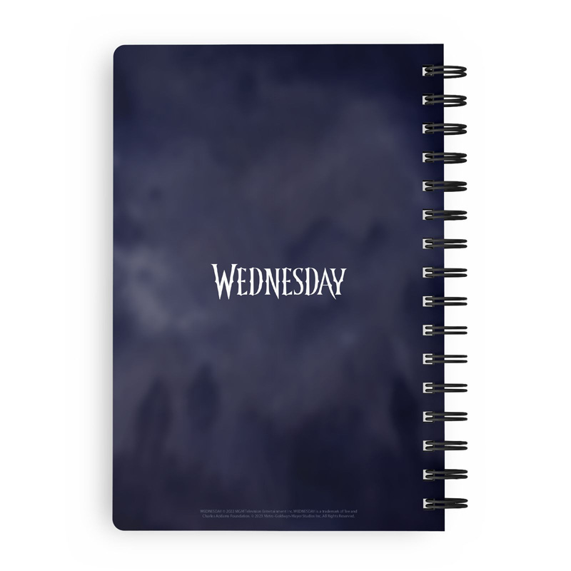 Wednesday Cahier A5 3D Effect Rain 