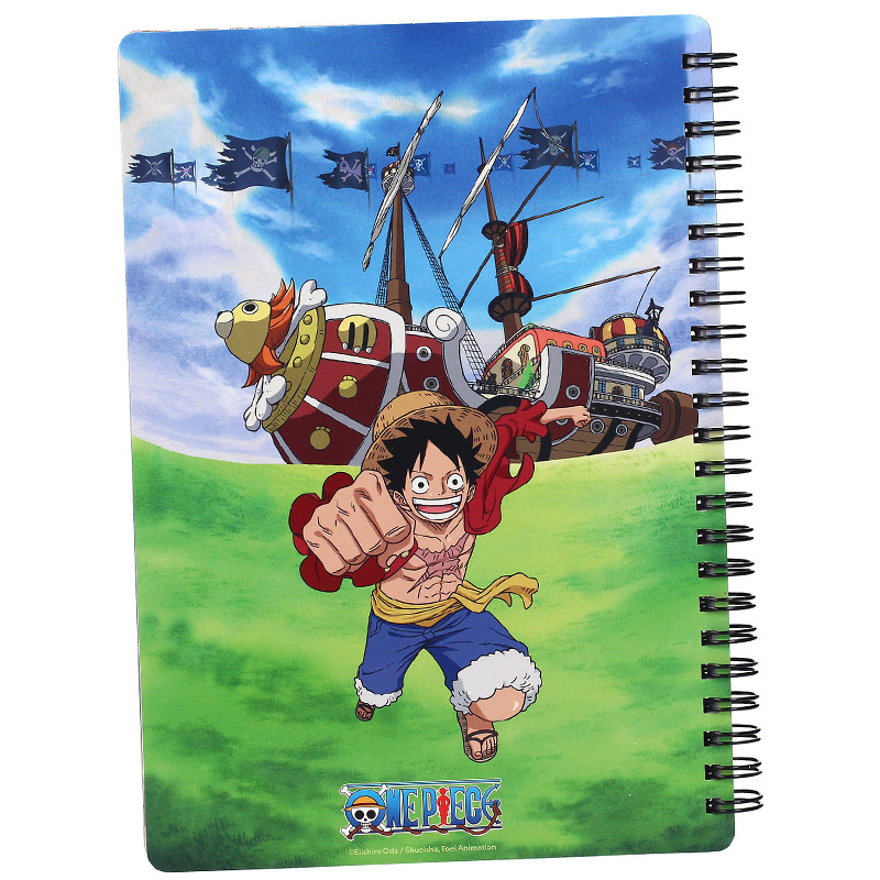 One Piece 3D Effect Notebook Straw Hat Crew 21X15 cm 