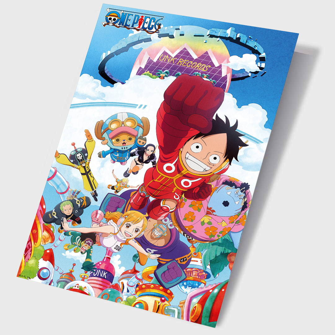 One Piece 3D Poster Punk Records 38X58cm
