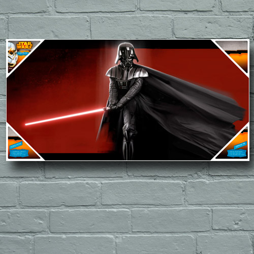 SW Darth Vader poster en verre 60x30cm
