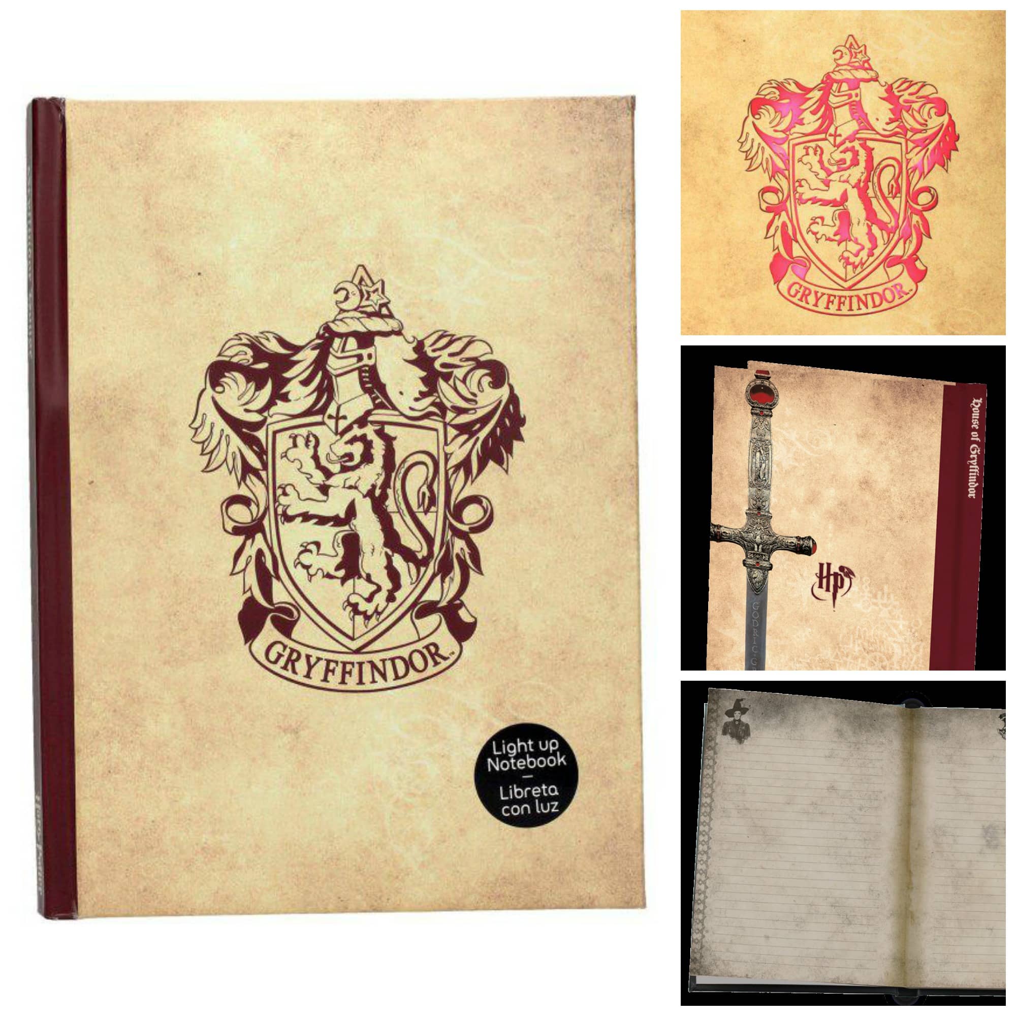Harry Potter Notebook Lumineux Griffondor