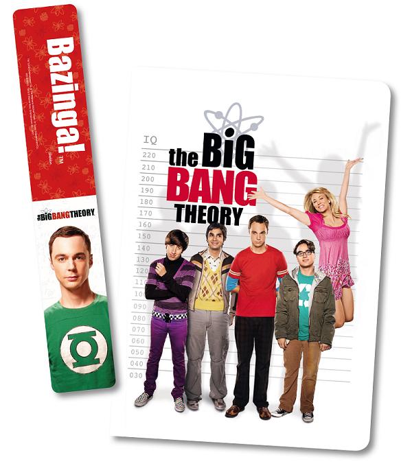 Big Bang Theory Notebook Cahier + Marque page
