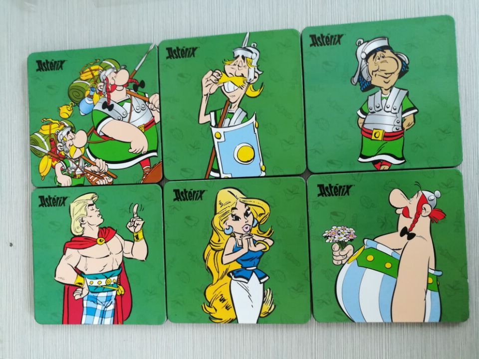 Asterix Set De 6 Sous Verres Legionaires