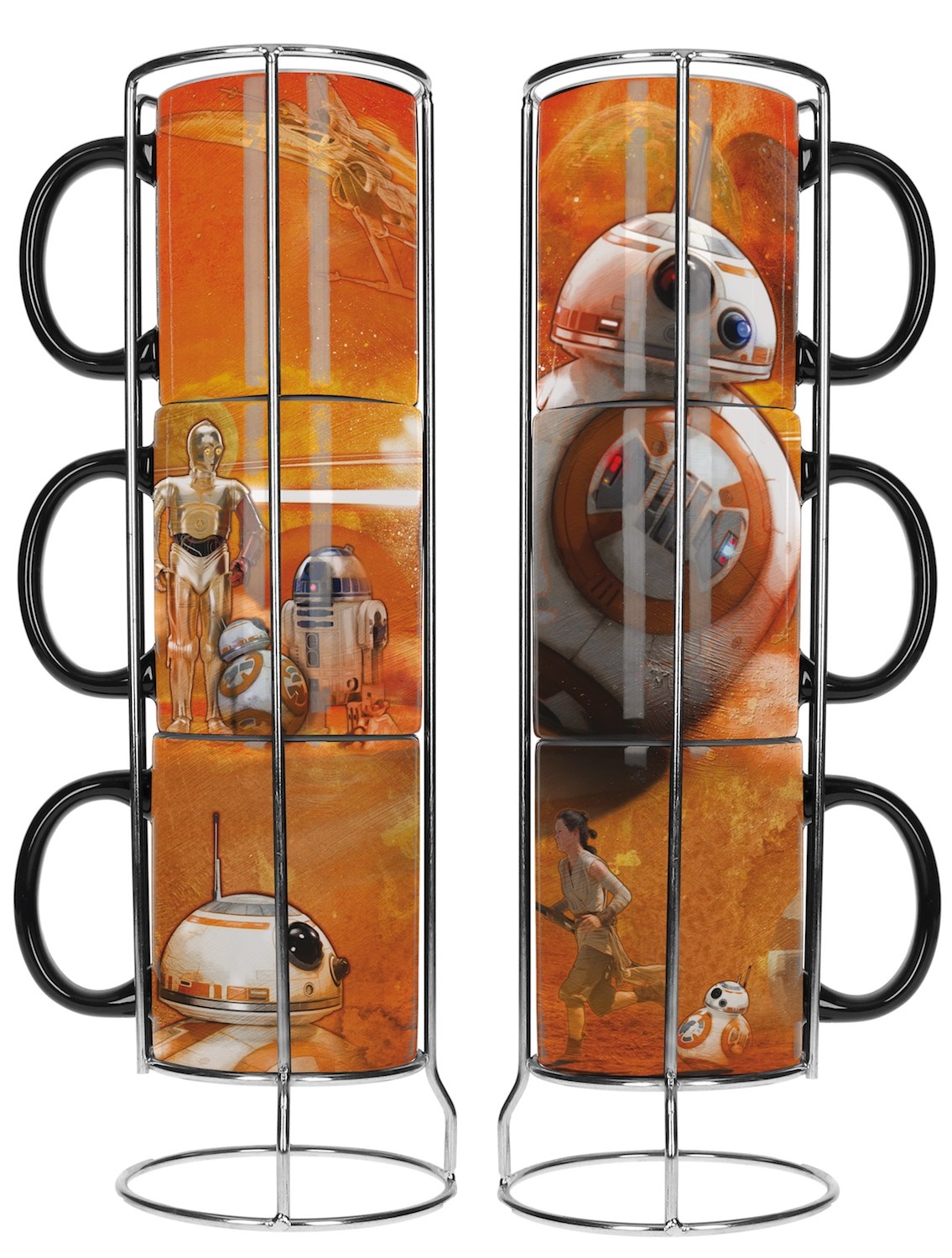 ID9 SW Episode 7 Set de 3 Mugs Superposable BB8