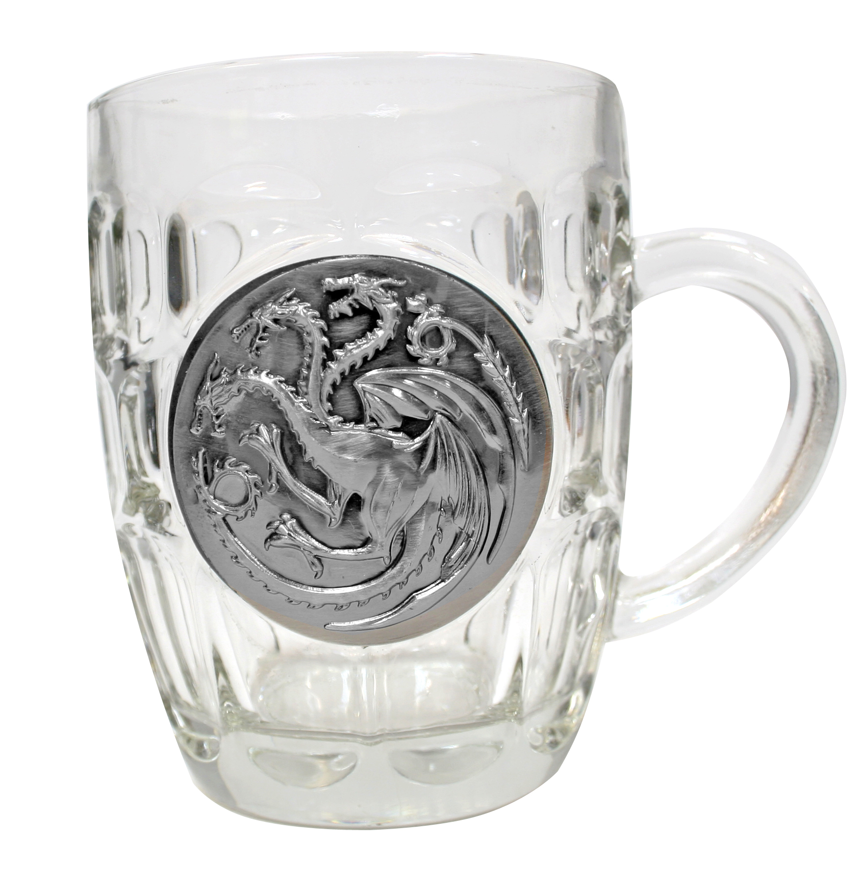 Game of Thrones Targaryen Chope verre écusson métal