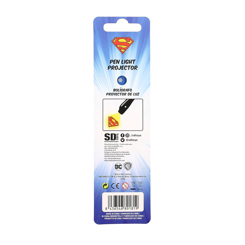 DC Universe Stylo Lumineux Superman Logo