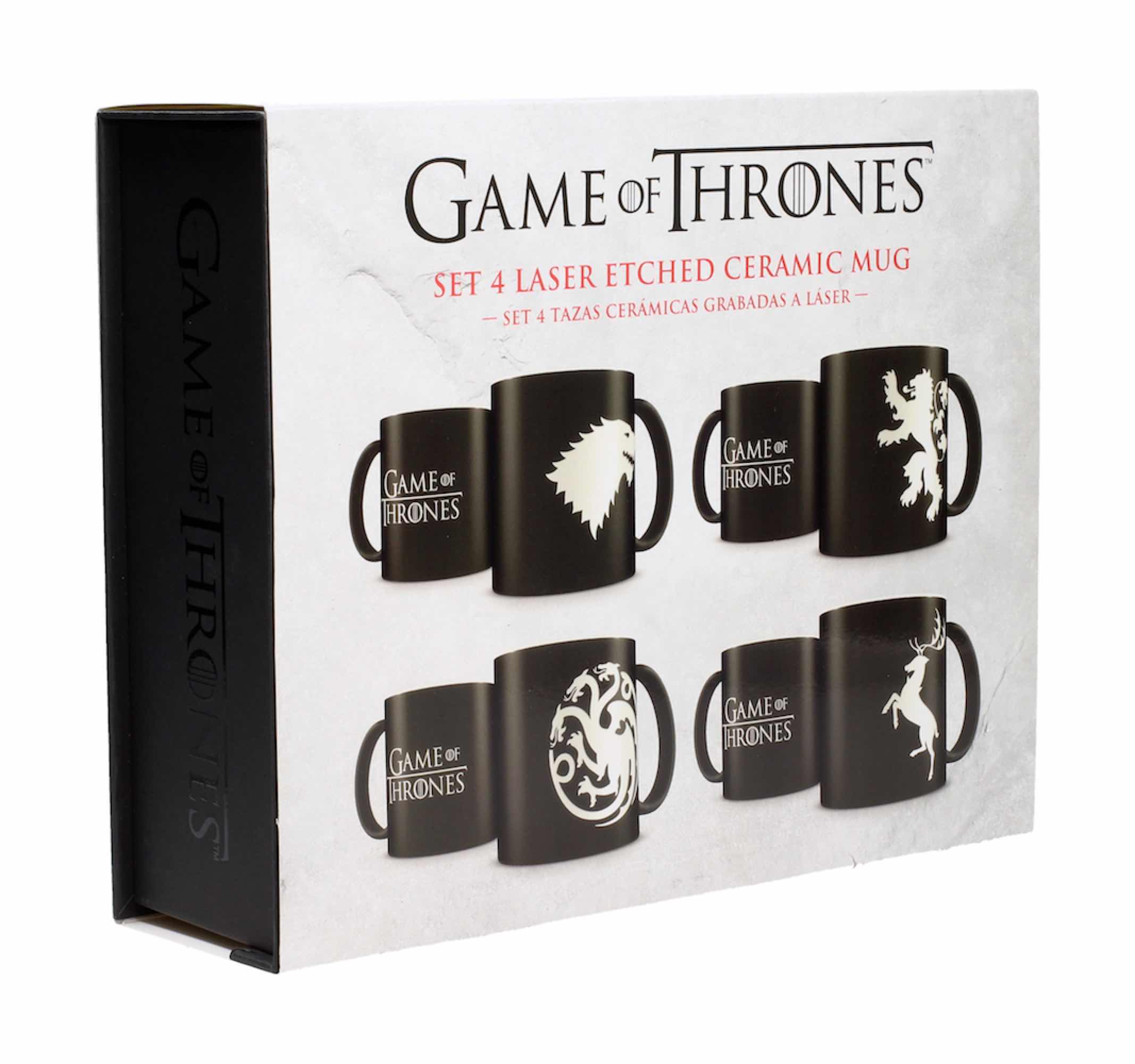Game Of Thrones Set De 4 Mugs Laser Deluxe