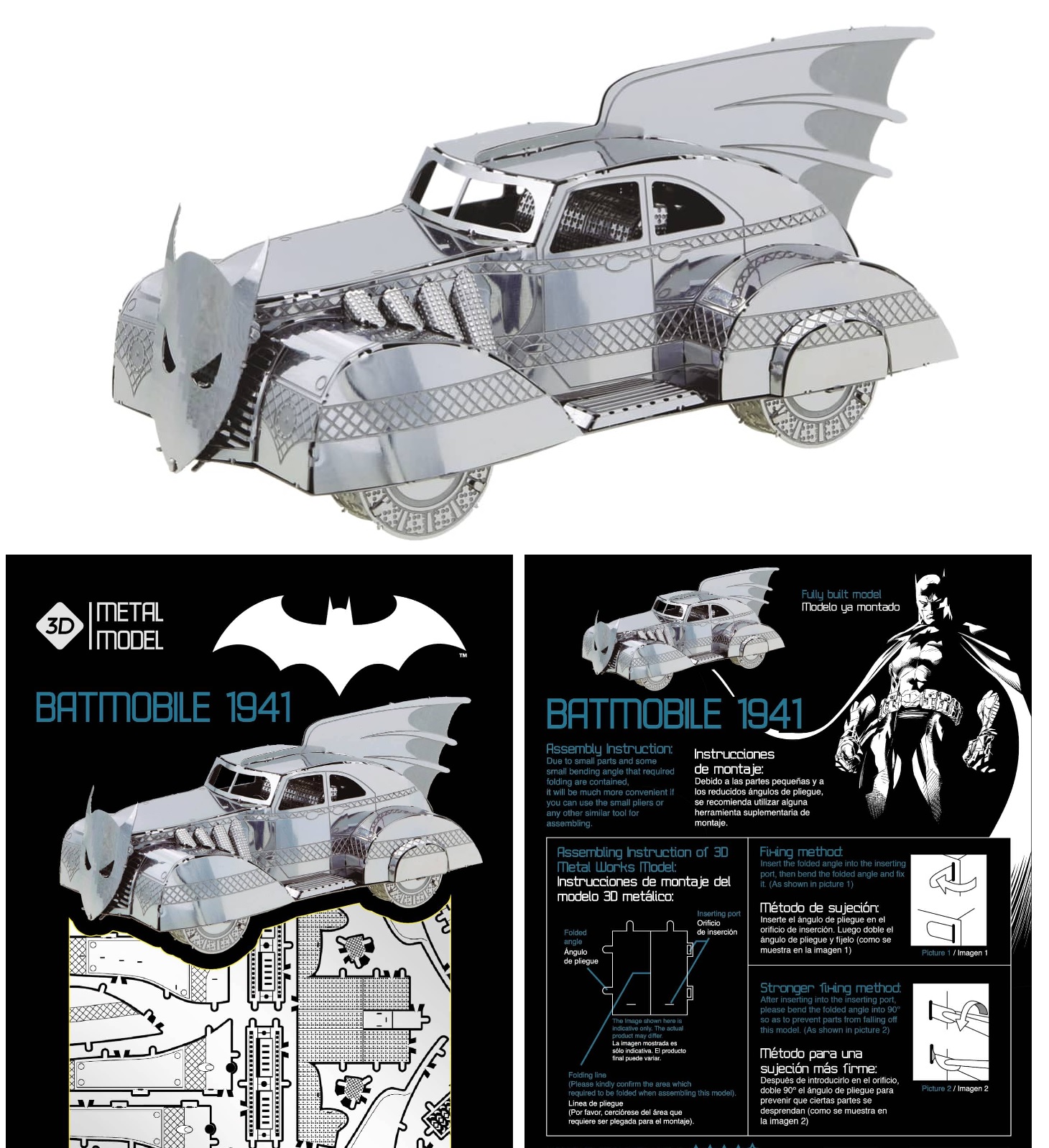 Dc Universe Puzzle 3D Metal Batmobile 1941