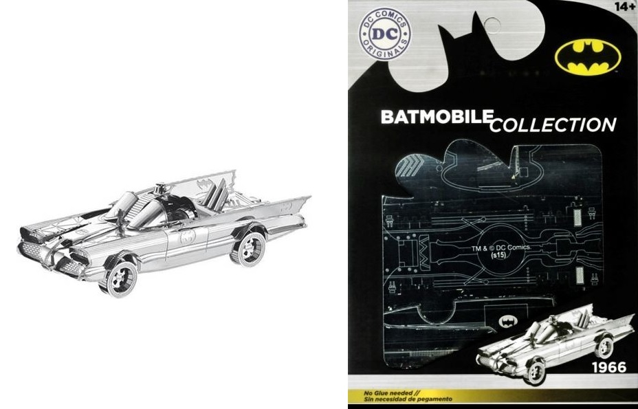 Batman 3D Metal Puzzle Giant Batmobile 1966 25cm