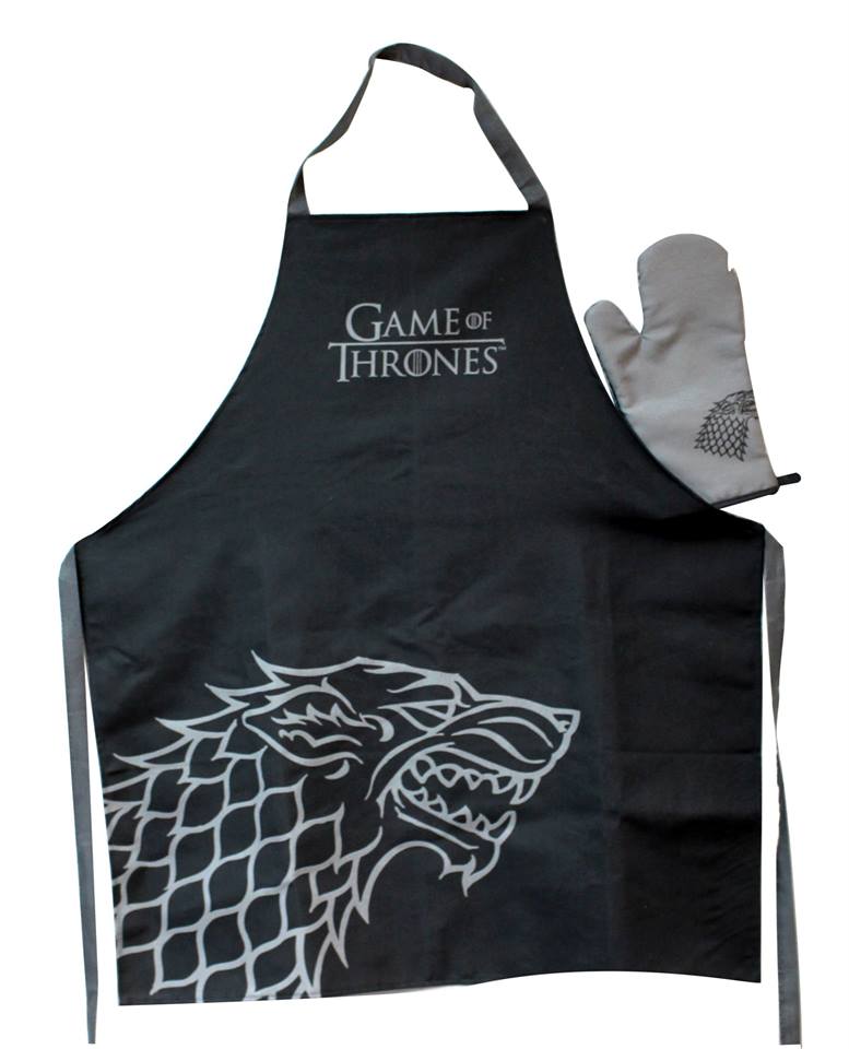 Game of Thrones Set Tablier + Gant de Cuisine Stark