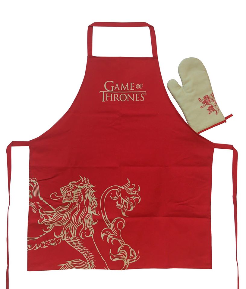 Game of Thrones Set Tablier + Gant de Cuisine Lannister
