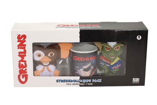 Gremlins Antistress 2 Pack Gizmo & Stripe 11cm + Mug