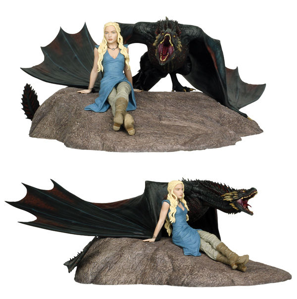 Game of Thrones figurine Deluxe Daenerys & Drogon 35x45cm