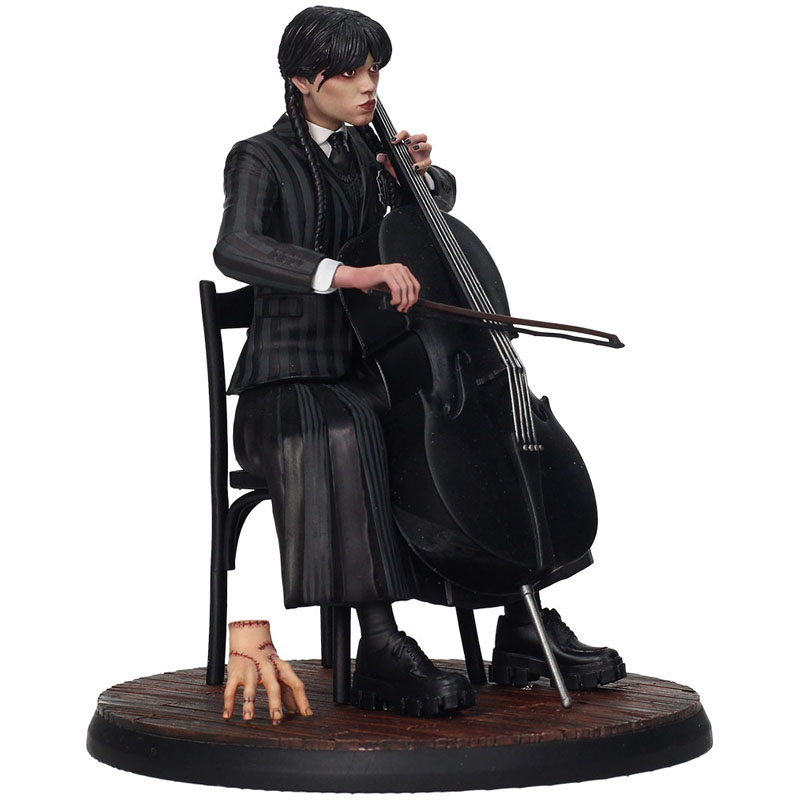 Wednesday Statue PVC Mercredi & Violoncelle 15cm