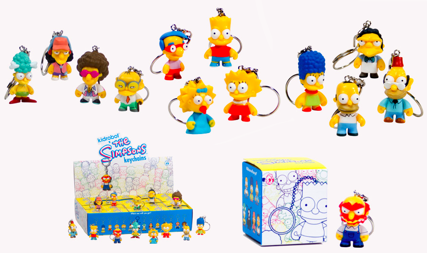 Simpsons Kidrobot mini porte clé boite x20