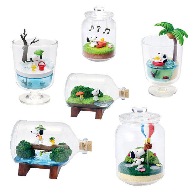 Snoopy Terrarium Snoopy & Woodstock Everyday Boite De 6pcs