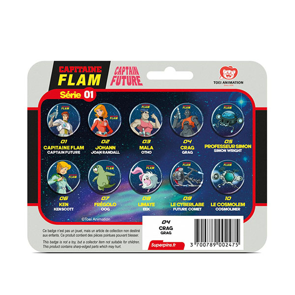 Capitaine Flam Badge Blister Crag 5,6cm