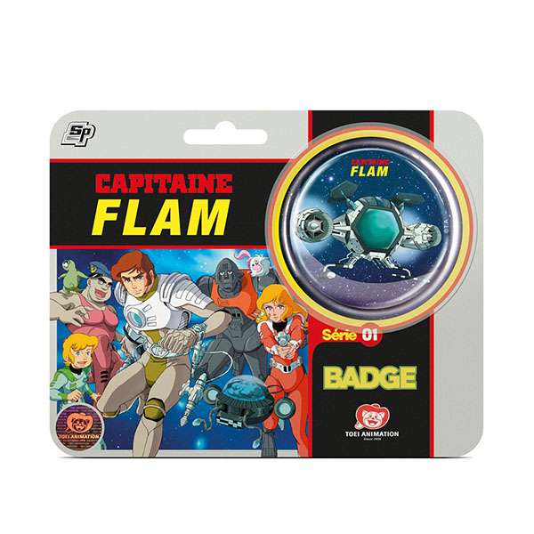 Capitaine Flam Badge Blister Cosmolem 5,6cm