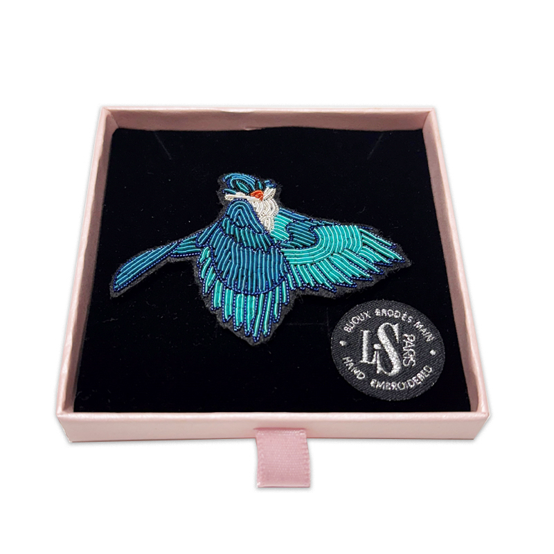 Anya Bd Crisse Broche Oiseau Bleu Limitee 90Ex