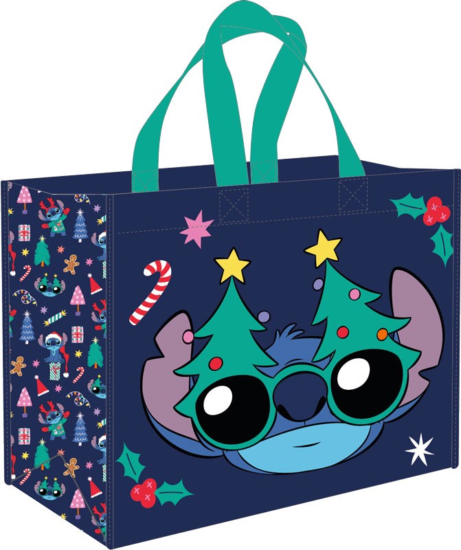 Disney Sac Cabas PP 45X40X20cm 25Pcs Stitch Noel Christmas