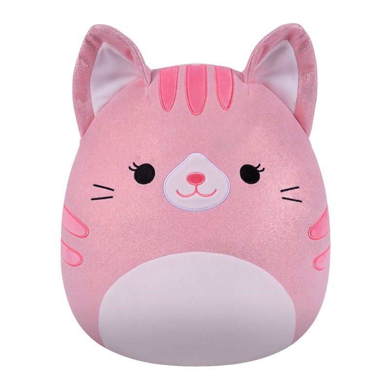 Squishmallows Medium Plush 30cm Laura Glittered Pink Tabby Cat