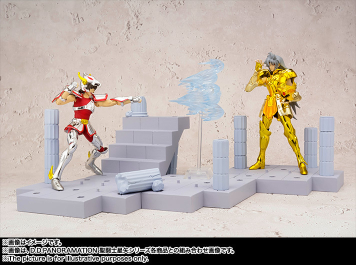 Saint Seiya DD Panoramation Gemini Saga 10cm  Chambre du Grand Pope + Statue Athéna Bonus 1ère éditi