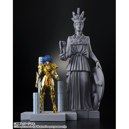Saint Seiya DD Panoramation Gemini Saga 10cm  Chambre du Grand Pope + Statue Athéna Bonus 1ère éditi