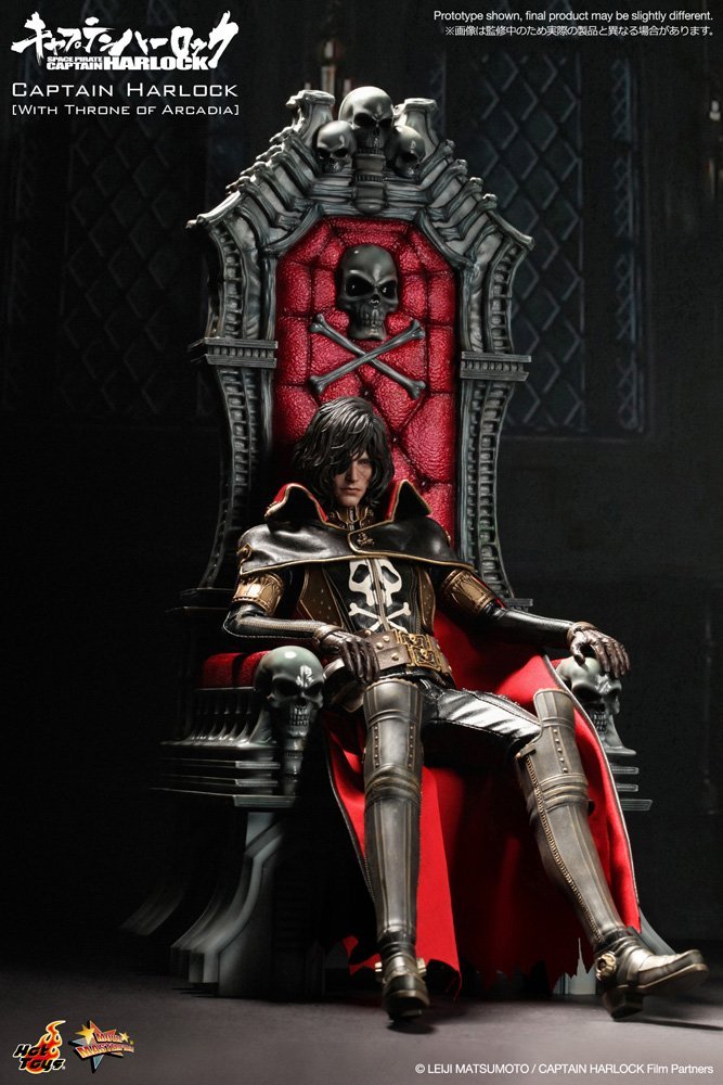 Captain Harlock Albator Hot Toys Movie MasterPiece With Throne