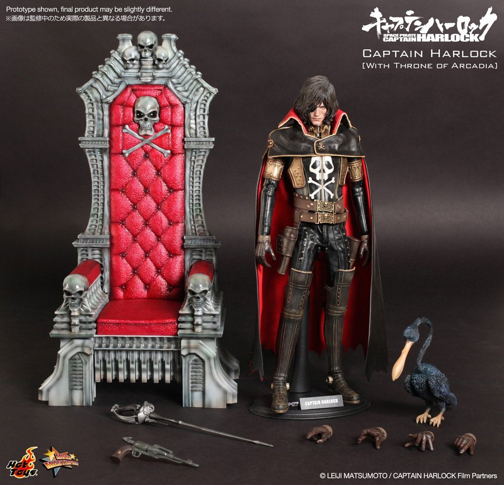 Captain Harlock Albator Hot Toys Movie MasterPiece With Throne