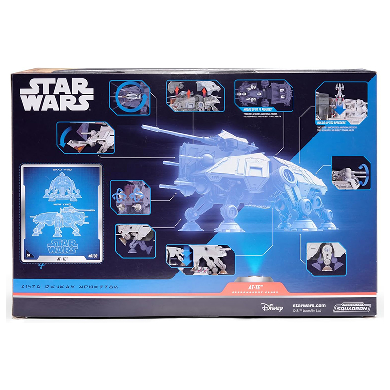 Star Wars Micro Galaxy Squadron Feature Vehicle & Figure Dreadnaught Class At-Te 22,5cm