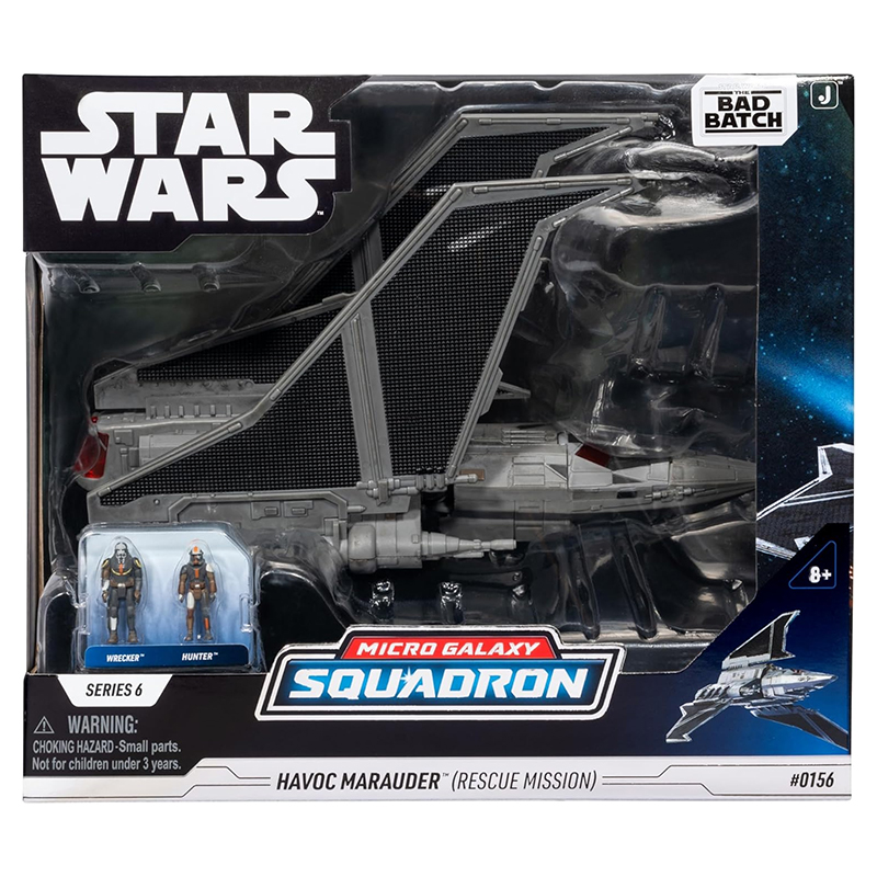 Star Wars Micro Galaxy Squadron Deluxe Vehicle & Figure Havoc Marauder Rescue Mission S6 20cm