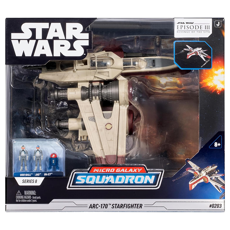 Star Wars Micro Galaxy Squadron Deluxe Vehicle & Figure Arc 170 S8 20cm