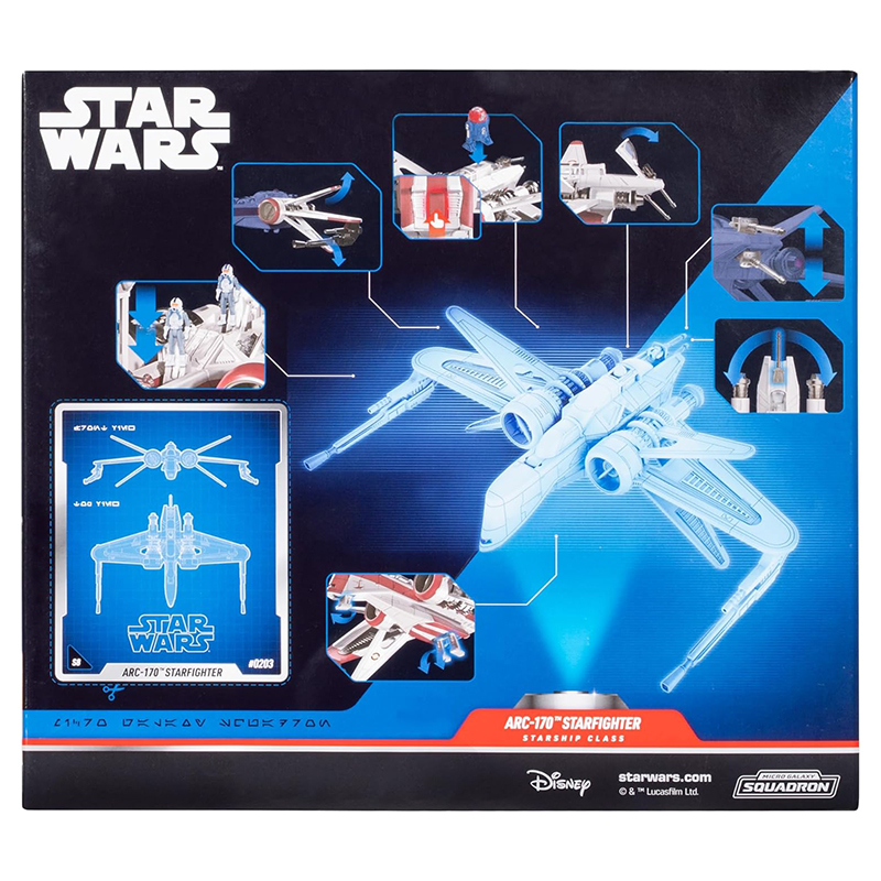 Star Wars Micro Galaxy Squadron Deluxe Vehicle & Figure Arc 170 S8 20cm
