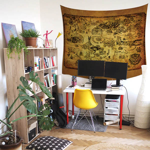Nintendo Poster Geant Tissu Legends Of Zelda Map 152X132cm