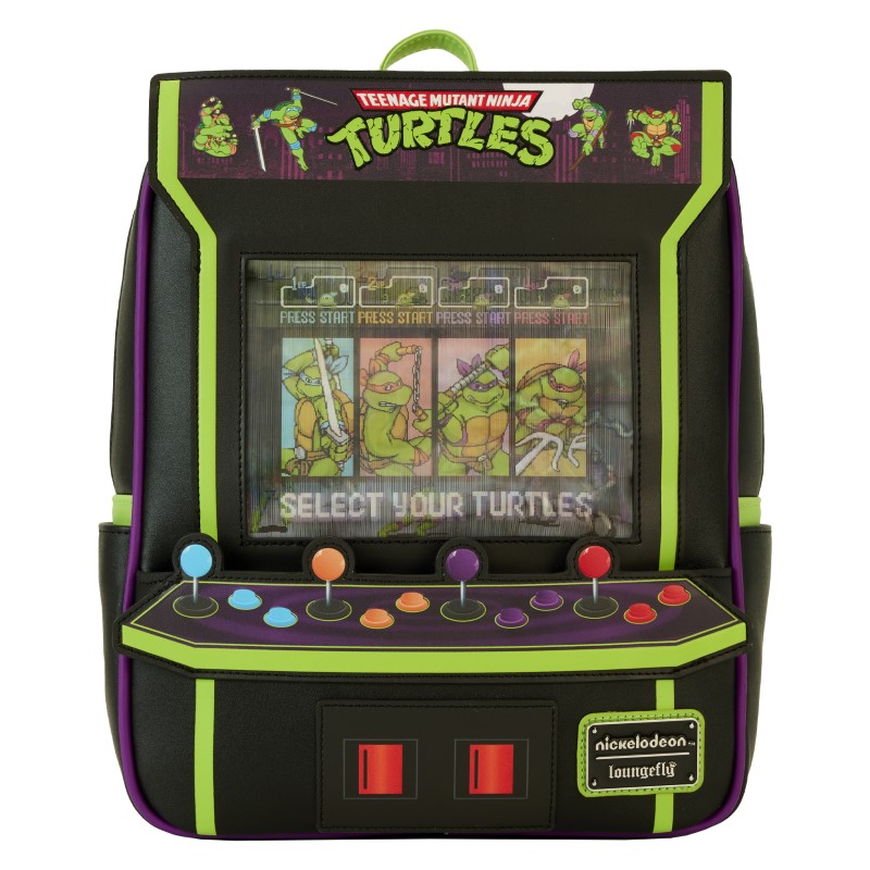 TMNT Tortues Ninja Loungefly Mini Sac A Dos 40Th Anniv Vintage Arcade