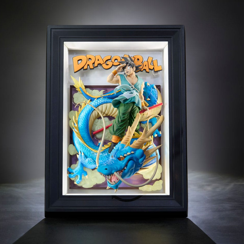 DBZ Dragon Ball Tamashii Art Son Goku Shenron Cadre 3D 27,5cm