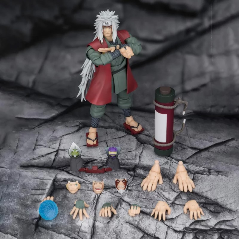 Naruto Shippuden SH Figuarts Jiraiya Hidden Leaf Heroic Master Sage Mode 17cm