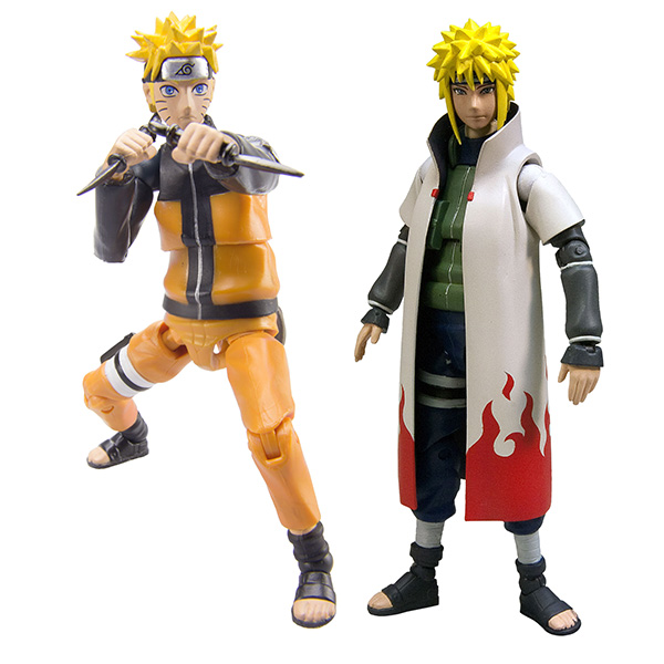 Naruto Pack Naruto Vs Minato 4Th Hokage 2 Figurines 10cm