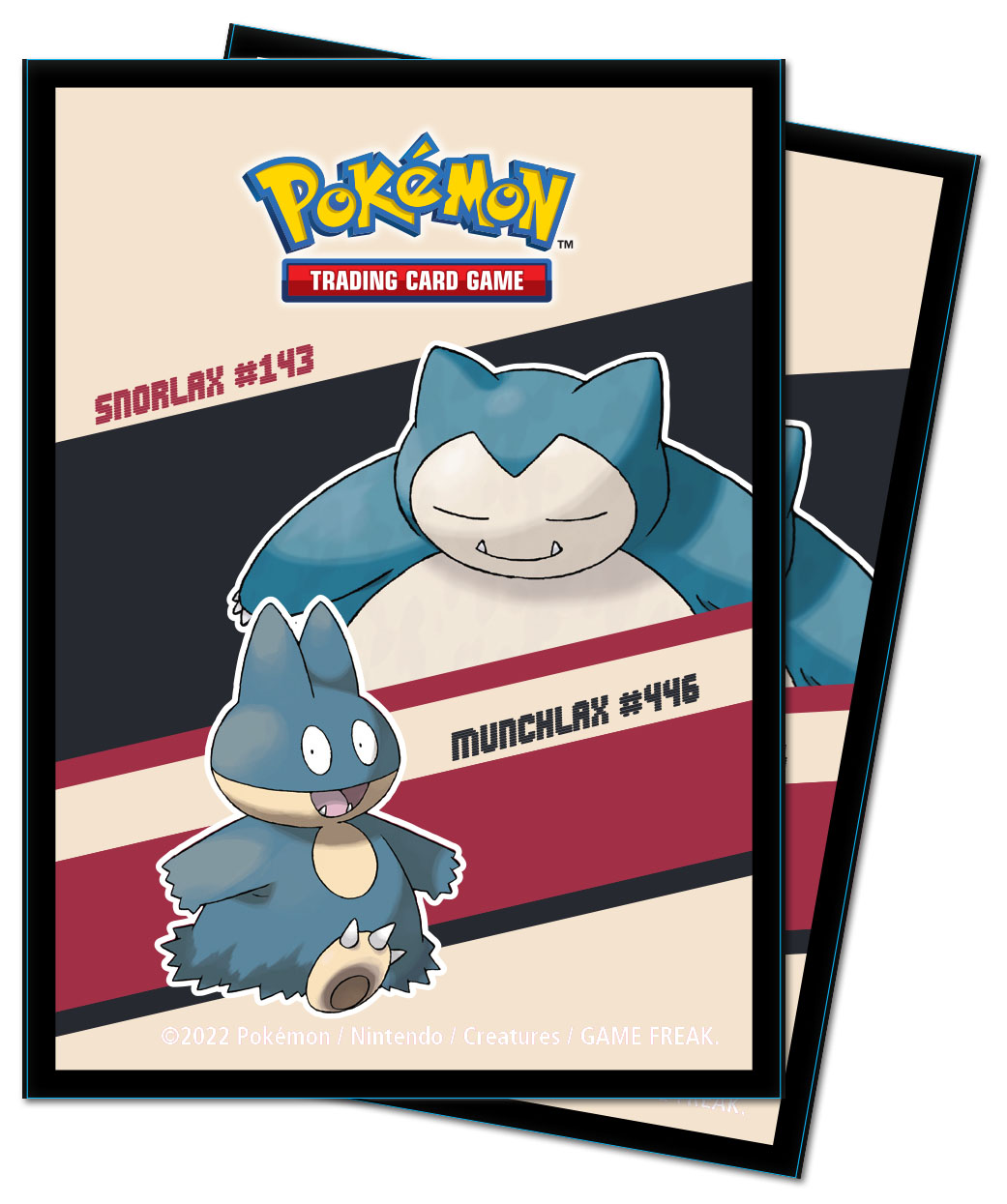 Pokemon Ultrapro Snorlax & Munchlax Deck Protector Sleeves Paquet De 65Pcs