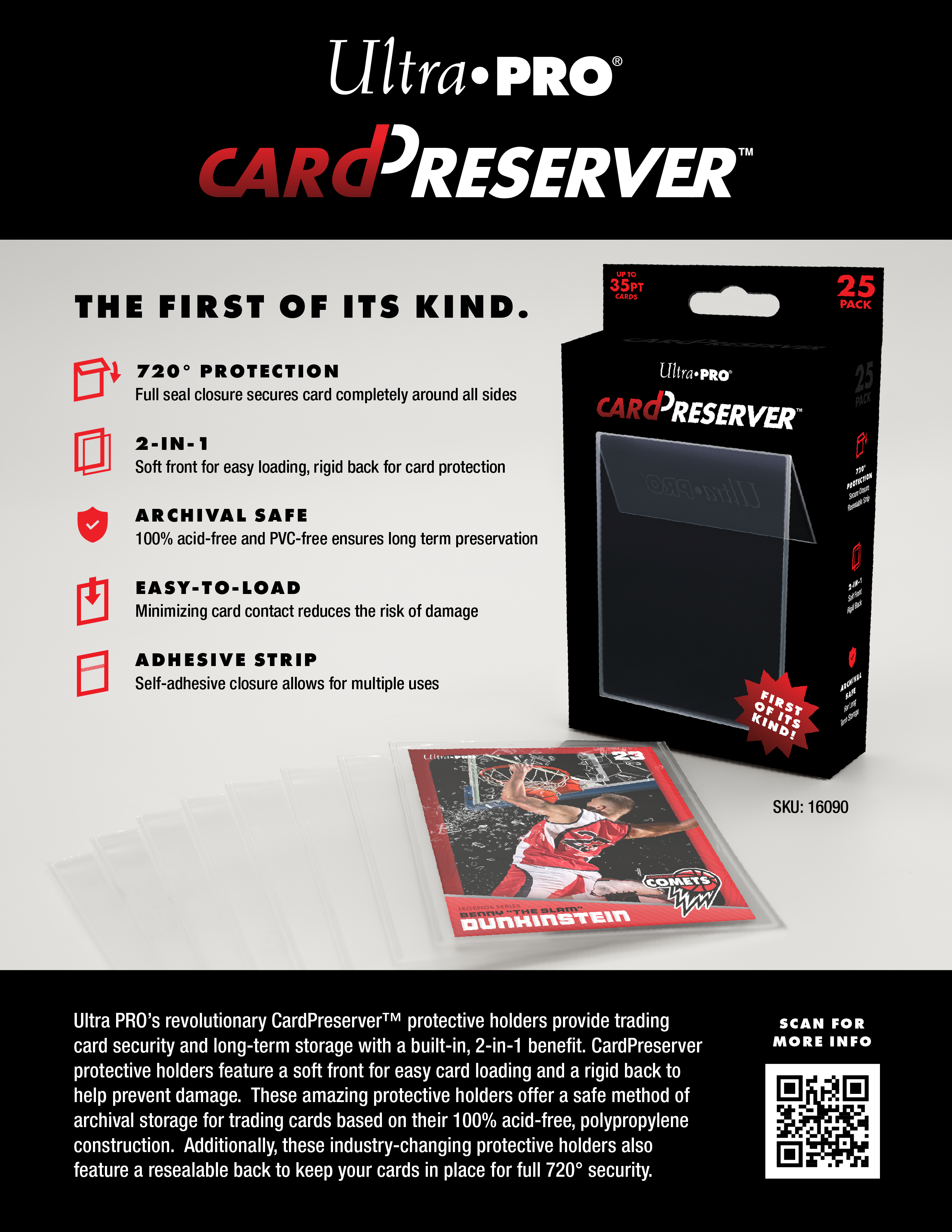 Ultrapro Card Preserver Protecteur Carte 25pcs