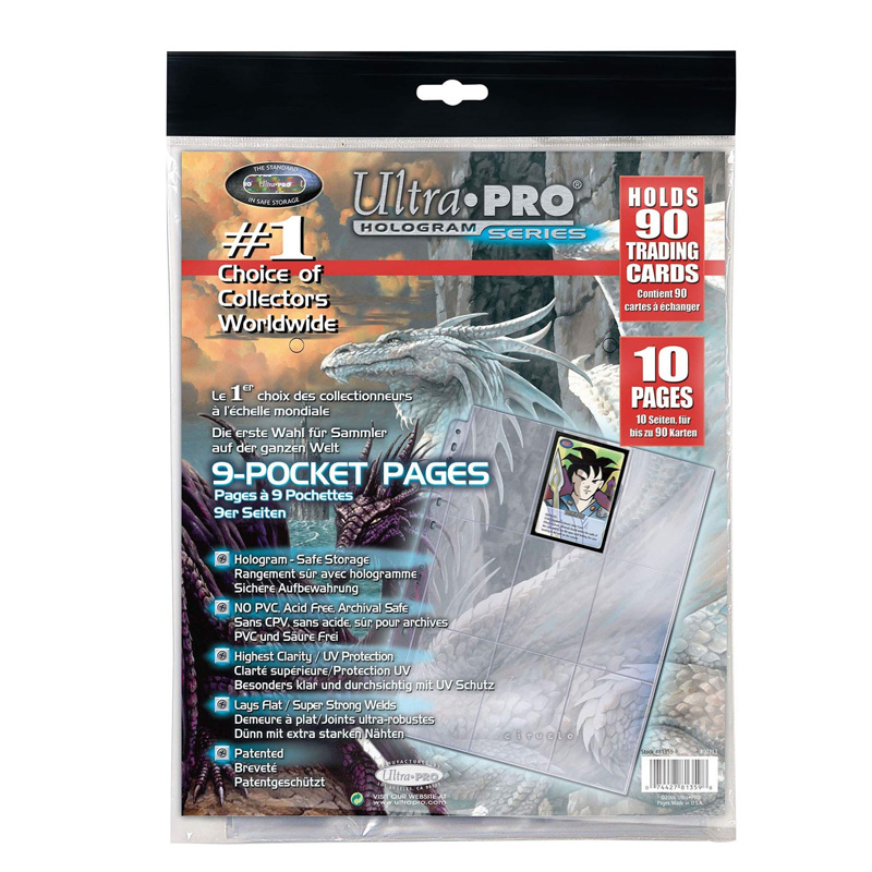 Ultrapro Page 9 Pochettes Platinum Serie Pack De 10Pcs