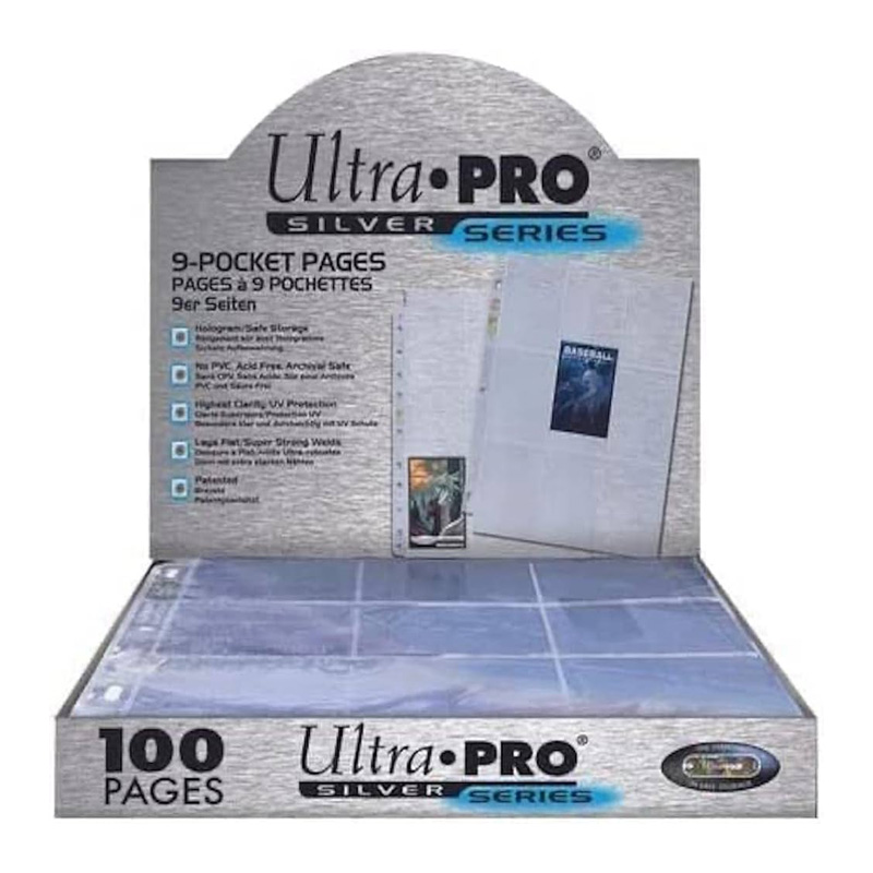 Ultrapro Pages 9 Pochettes Silver Serie Boite De 100pcs