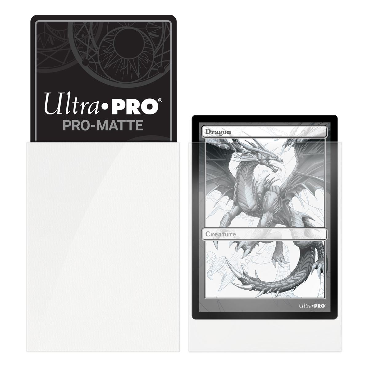 Ultrapro Deck Protector Sleeves Pro-Matte Blanc Paquet 100Pcs