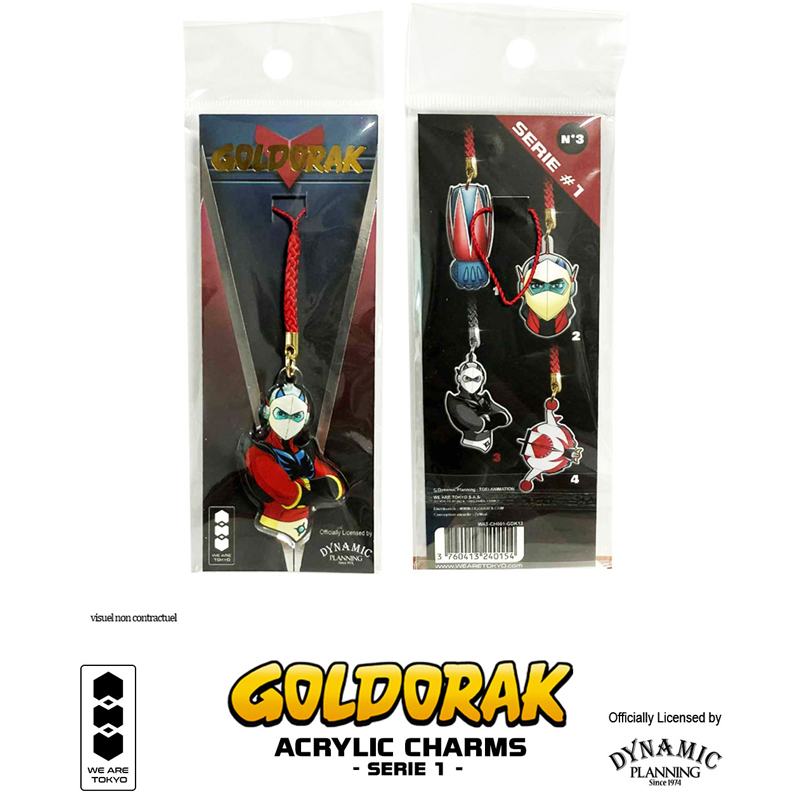 Goldorak Acrylic Charm Serie 1 Actarus Buste 5cm